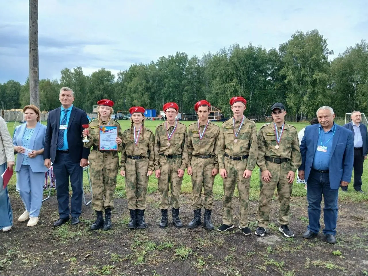 20 августа курсанты, юнармейцы 14 военно-патриотических клубов, объединений, юнармейски...