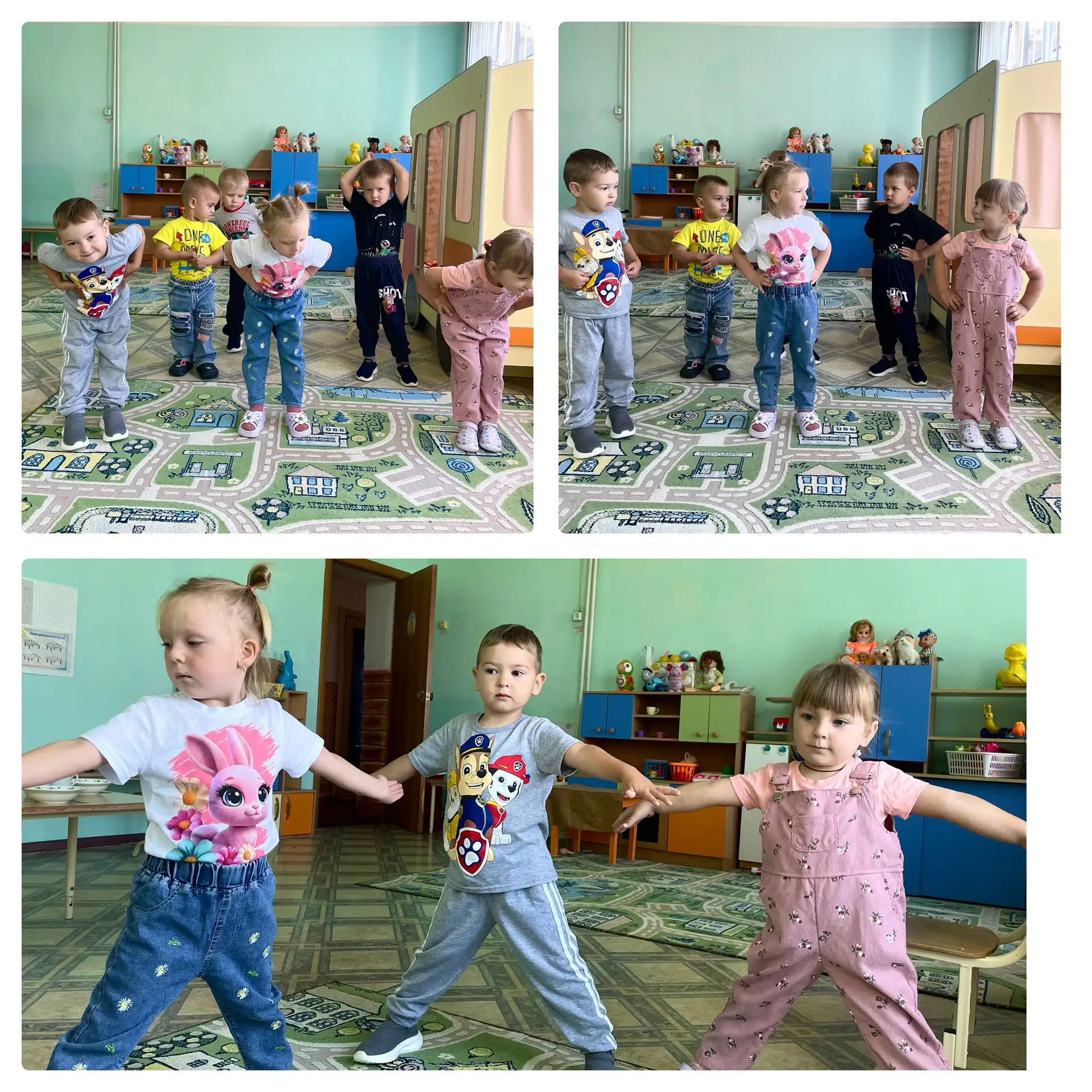 ☀️ Утро в младшей группе начинается с зарядки — и это не просто упражнения, а настоящий...