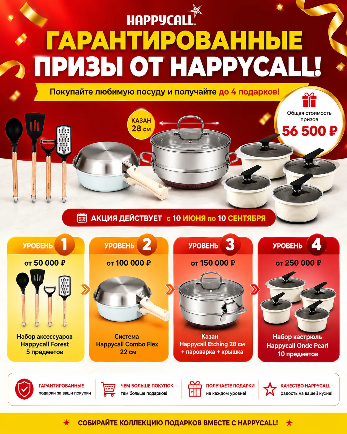 Дарим подарки от Happycall 😍🎁🎁🎁
.
А теперь о самом главном!
.
Информируем. С 10 июня по 10 сентя