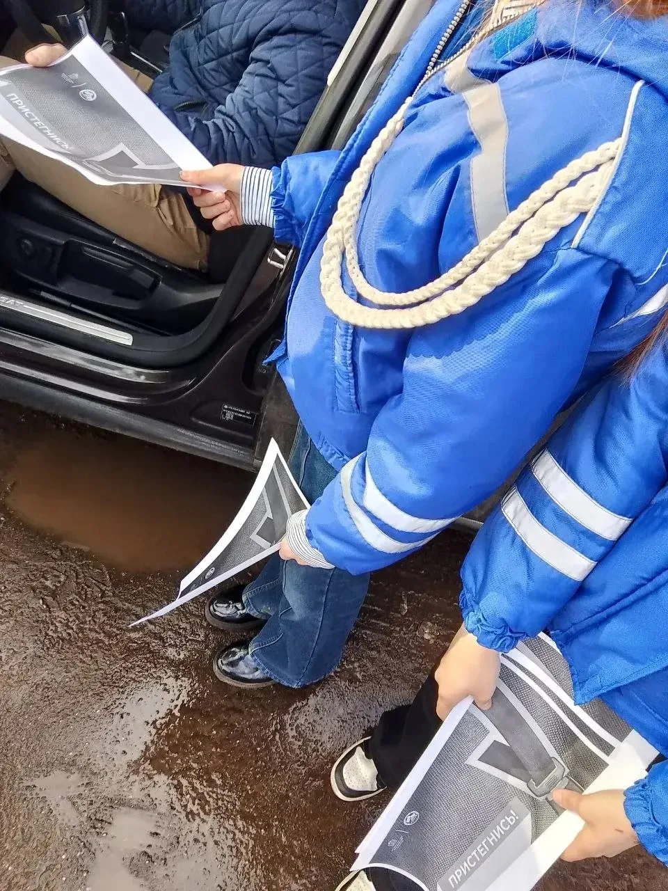 На днях наш отряд ЮИД "Светофорик" присоединился к важному социальному раунду «Один щелчок спасает ж