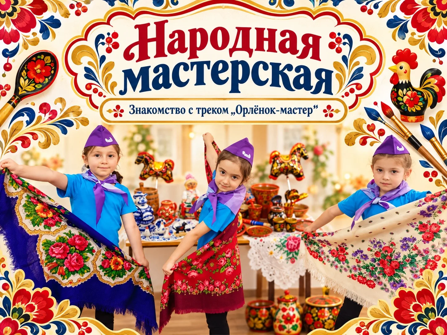 «Народная мастерская»: знакомство с треком «Орлёнок-мастер»