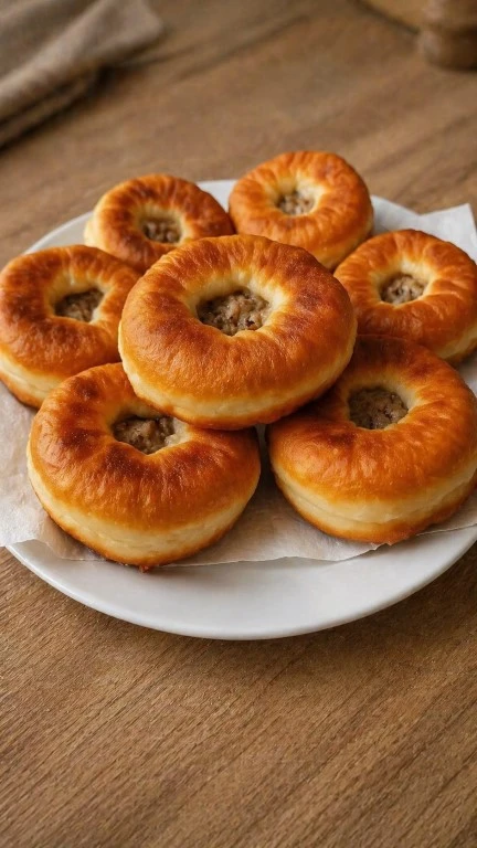 Бeляши нa зaвapнoм тeстe — пышныe и нeвepoятнo вкусныe!