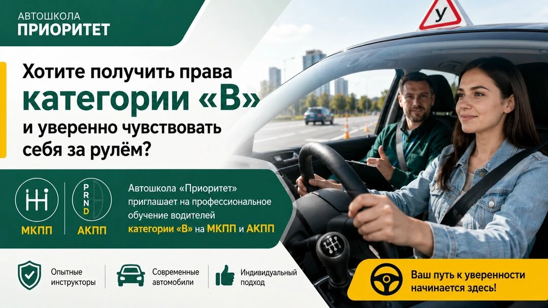 Автошкола Екатеринбург категория "В" автомобиль МТ и АТ