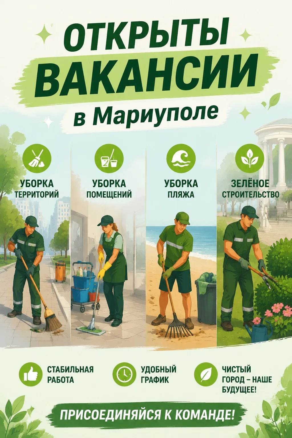 📢 Открыты вакансии в Мариуполе