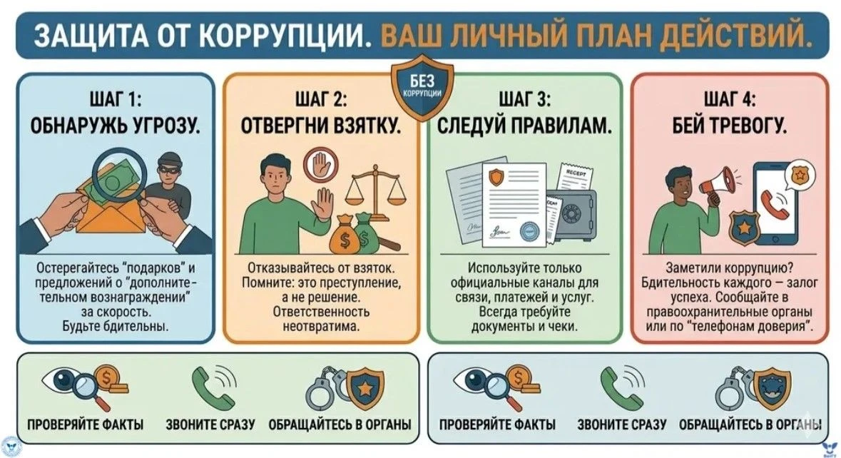 💼 Как действовать при угрозе коррупционного предложения? 

В деловой среде особенно важно уметь рас