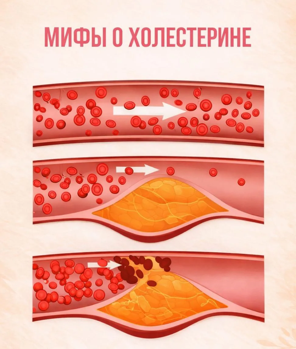 ВСЯ ПРАВДА ПРО ХОЛЕСТЕРИН

Миф 1️⃣: Мясо под запретом?

Кто сказал, что при высоком холестерине нужн