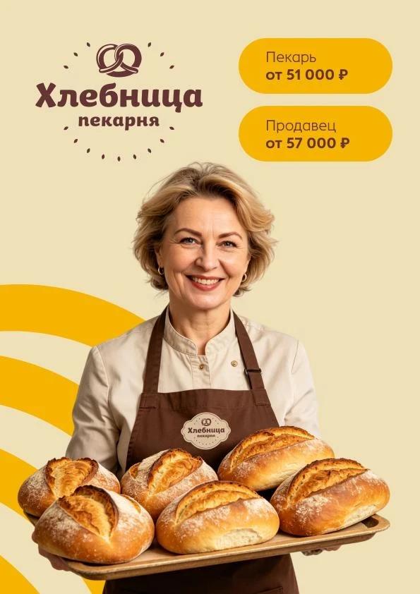 🍞 Пекарня «Хлебница» приглашает в команду!