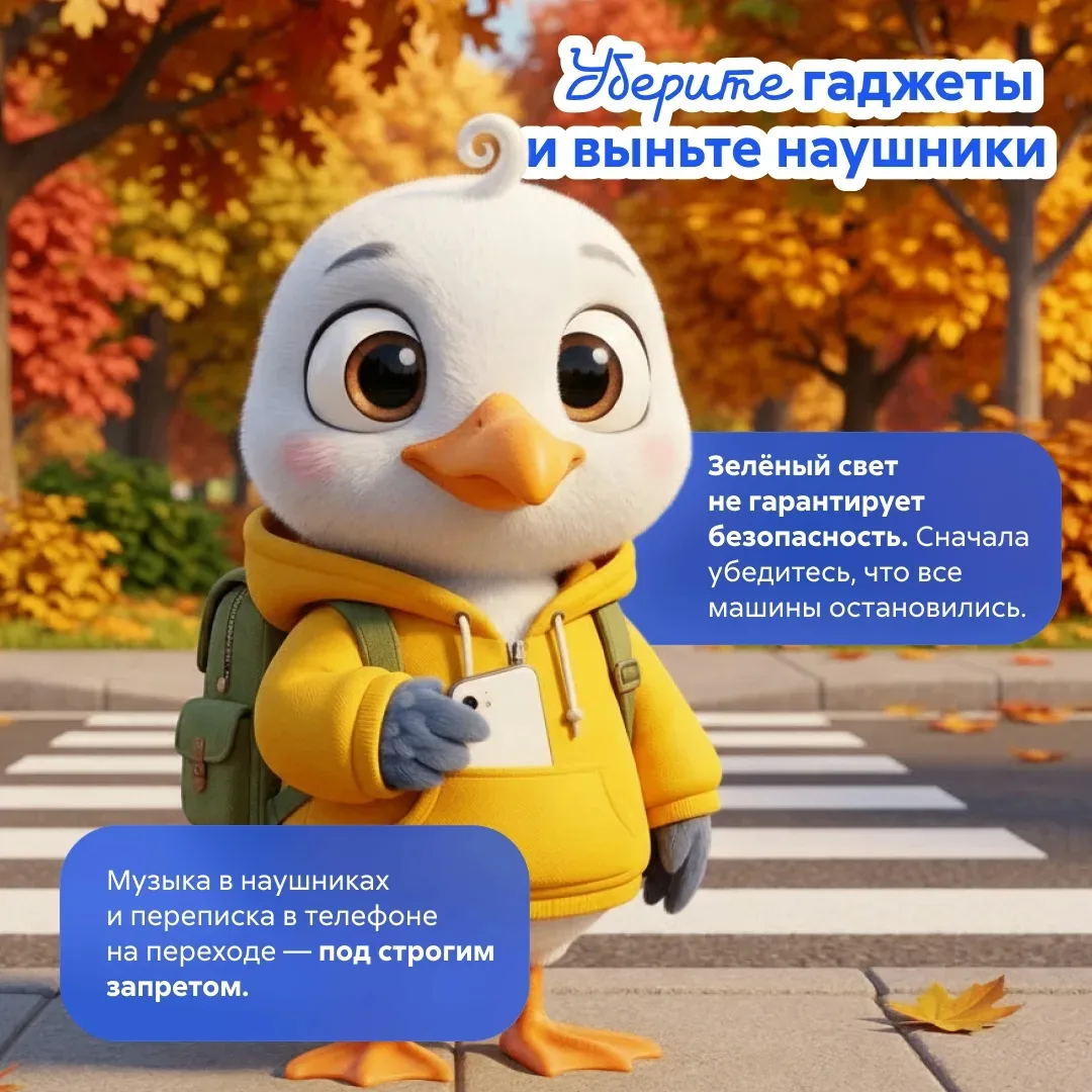 🍁 Как не стать «невидимкой» на осенней дороге?