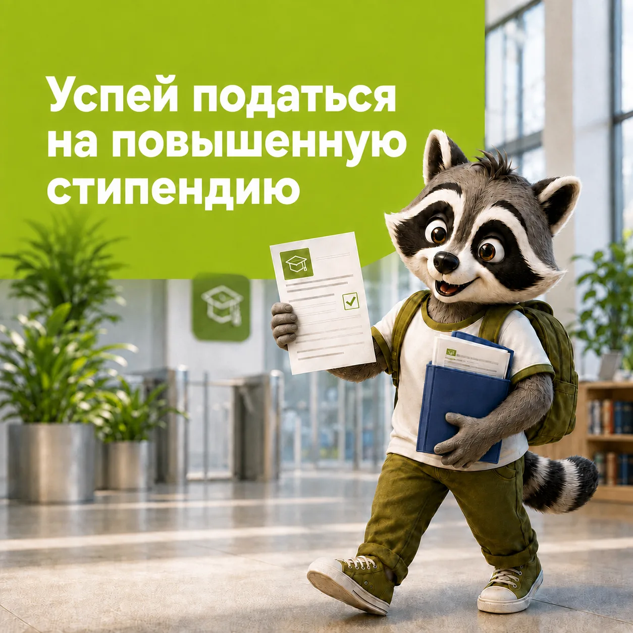 💳 Успей податься на повышенную стипендию!