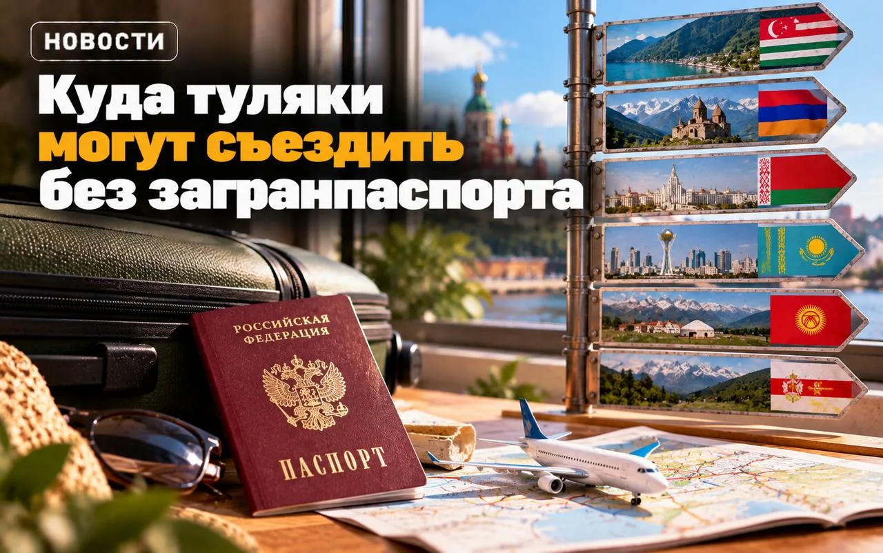 🗺️ Куда туляки могут съездить без загранпаспорта?
