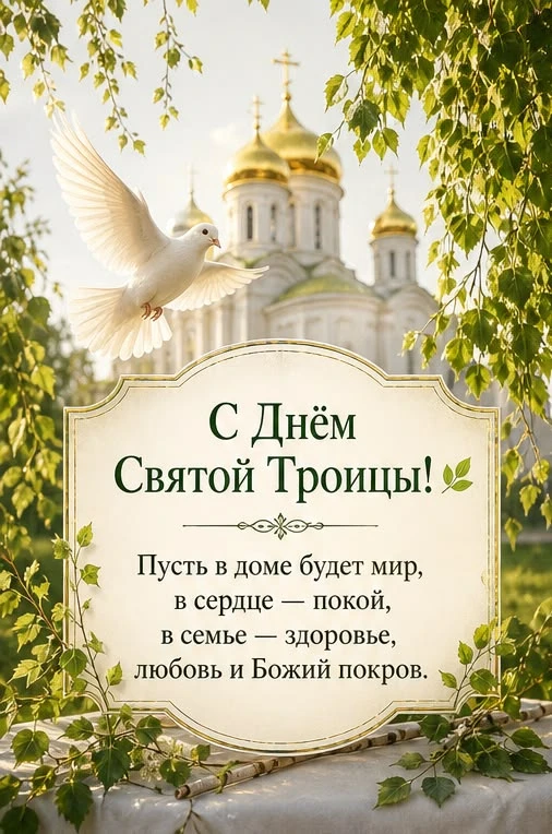 В светлый праздник Троицы святой Мир наполнен дивной красотой. Берёзки ветками украсили дома,И в хра