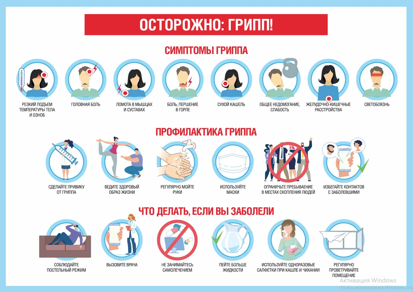 Вакцинация и гигиена: главные правила профилактики гриппа