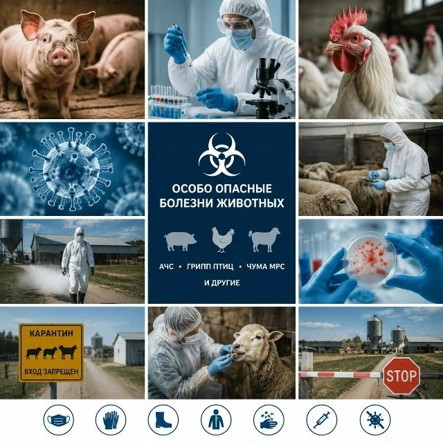 🛑Особо опасные болезни животных – это группа инфекционных и паразитарных заболеваний, ...