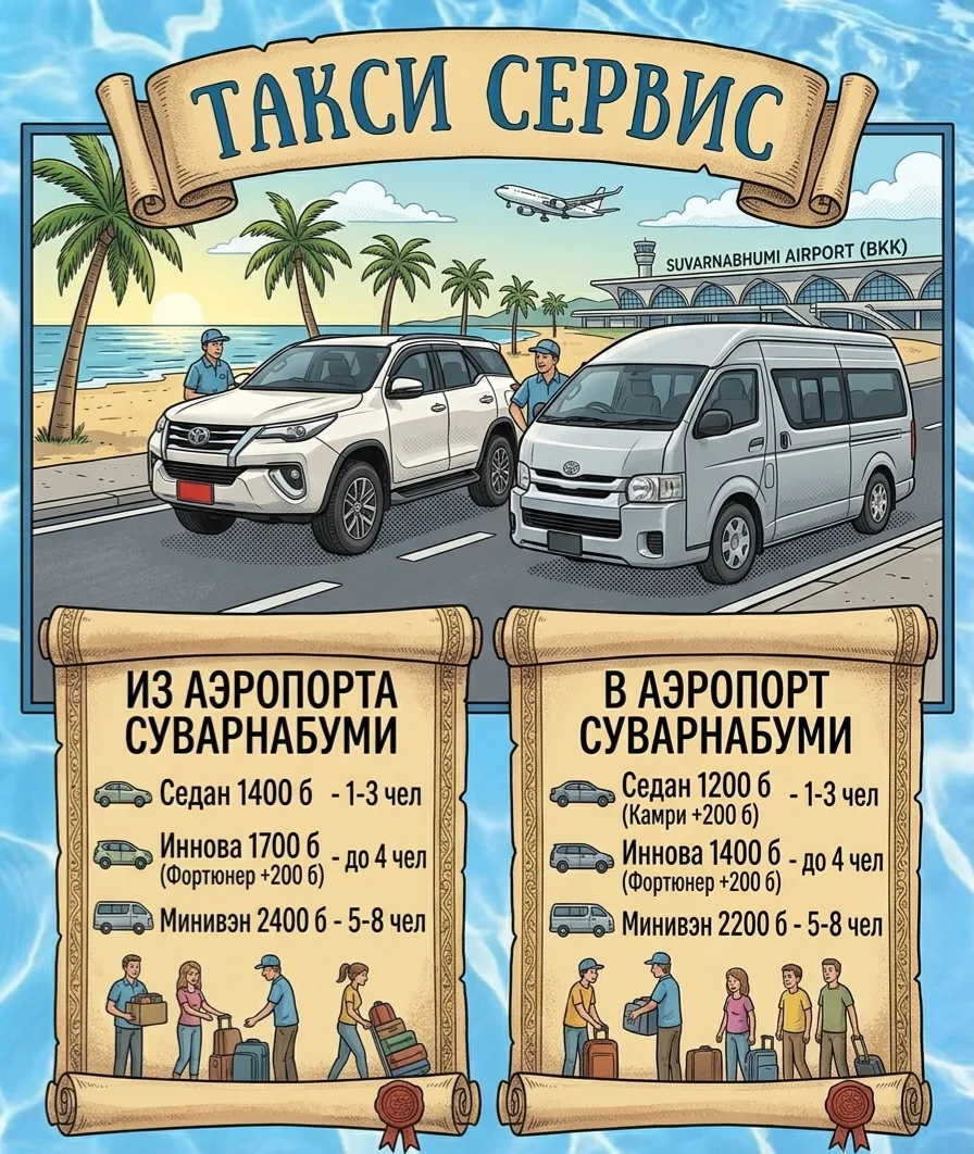 Трансфер Бангкок → Паттайя 🚕