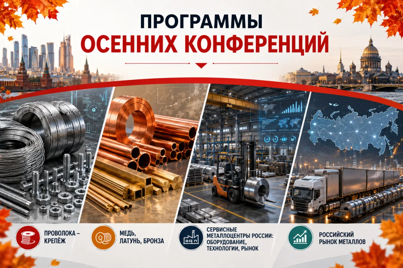 📌 Продолжается подготовка осенних конференций для участников рынка металлов