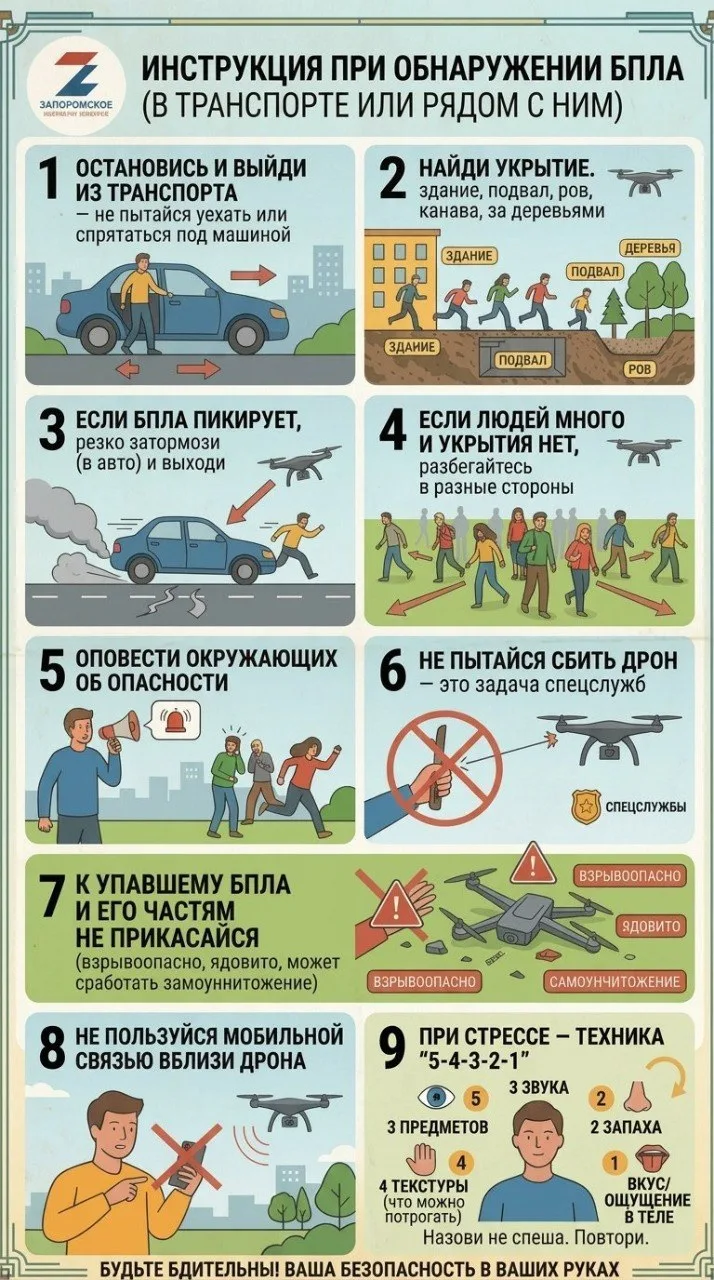 ЭКСКЛЮЗИВ Беспилотник атакует гражданский транспорт, что делать? Первоочередные меры