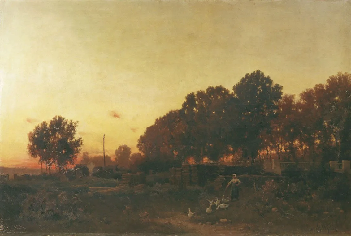 🌘 Доброй ночи!

"Сумерки"

Виллие М. Я.
(1865-1885)
Россия
Пейзажная живопись

📍Художественный муз