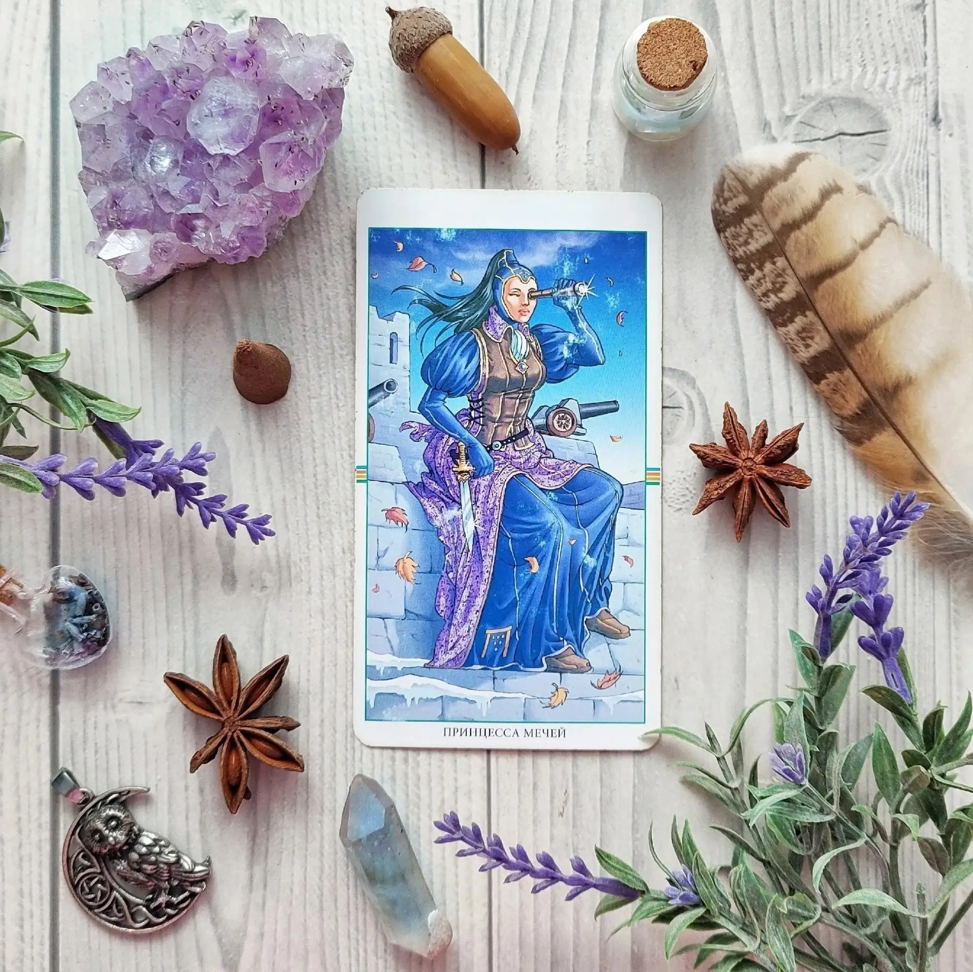 🃏 Карта дня: Принцесса Мечей.

🔮 Прогноз дня от Таро:
Сегодня вас могут обеспокоить неожиданные но