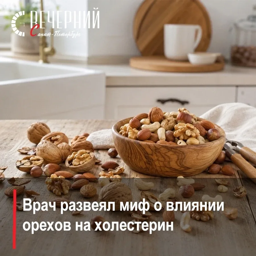 🥜 Орехи не повышают уровень холестерина