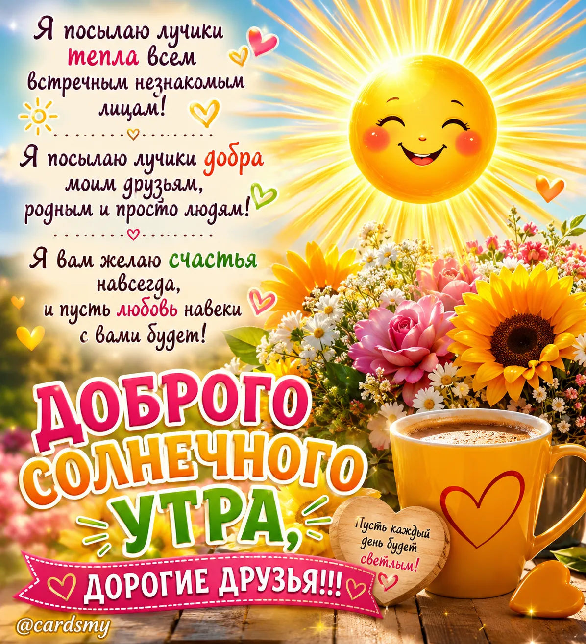 Доброго, солнечного утра, дорогие друзья! 
@cardsmy