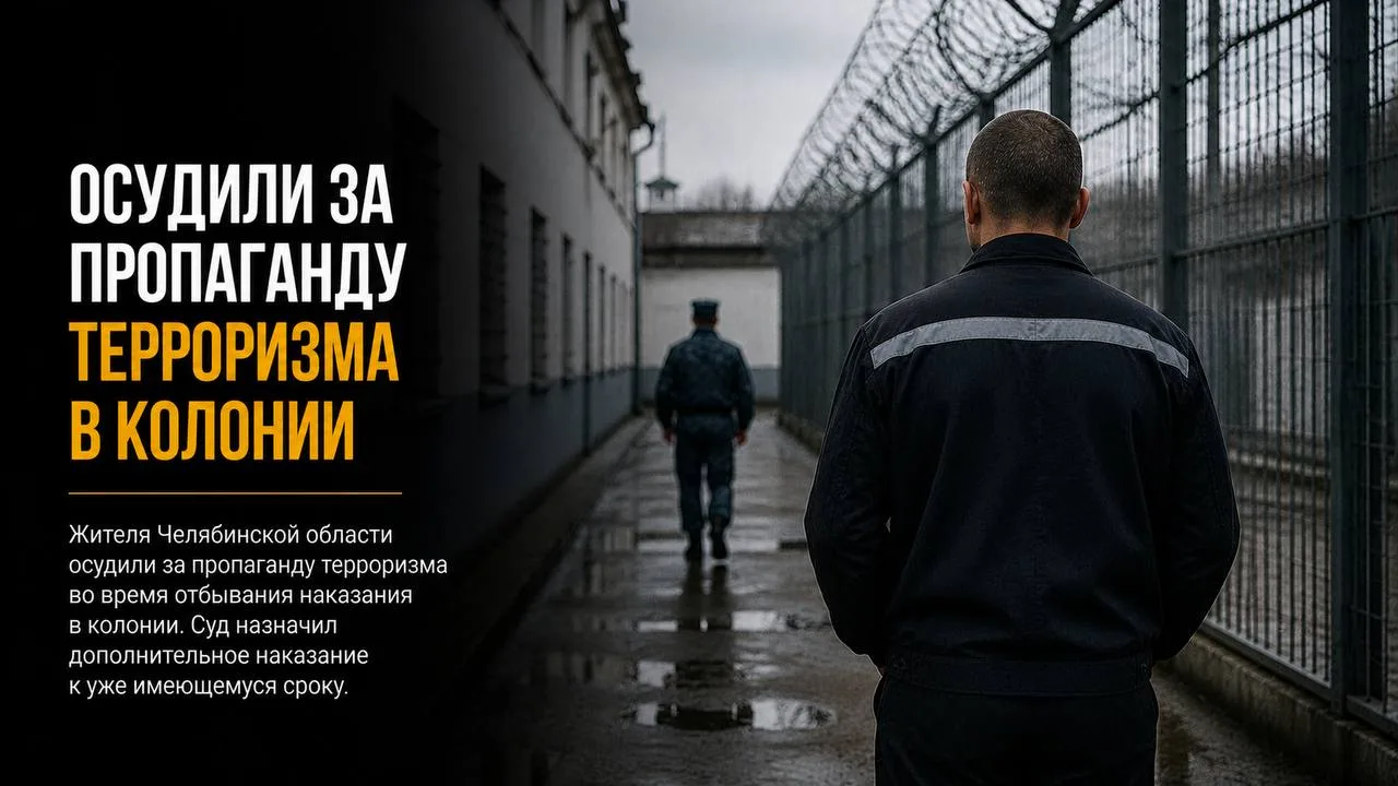 Жителя Челябинской области осудили за пропаганду терроризма в колонии

Суд вынес приговор жителю Чел