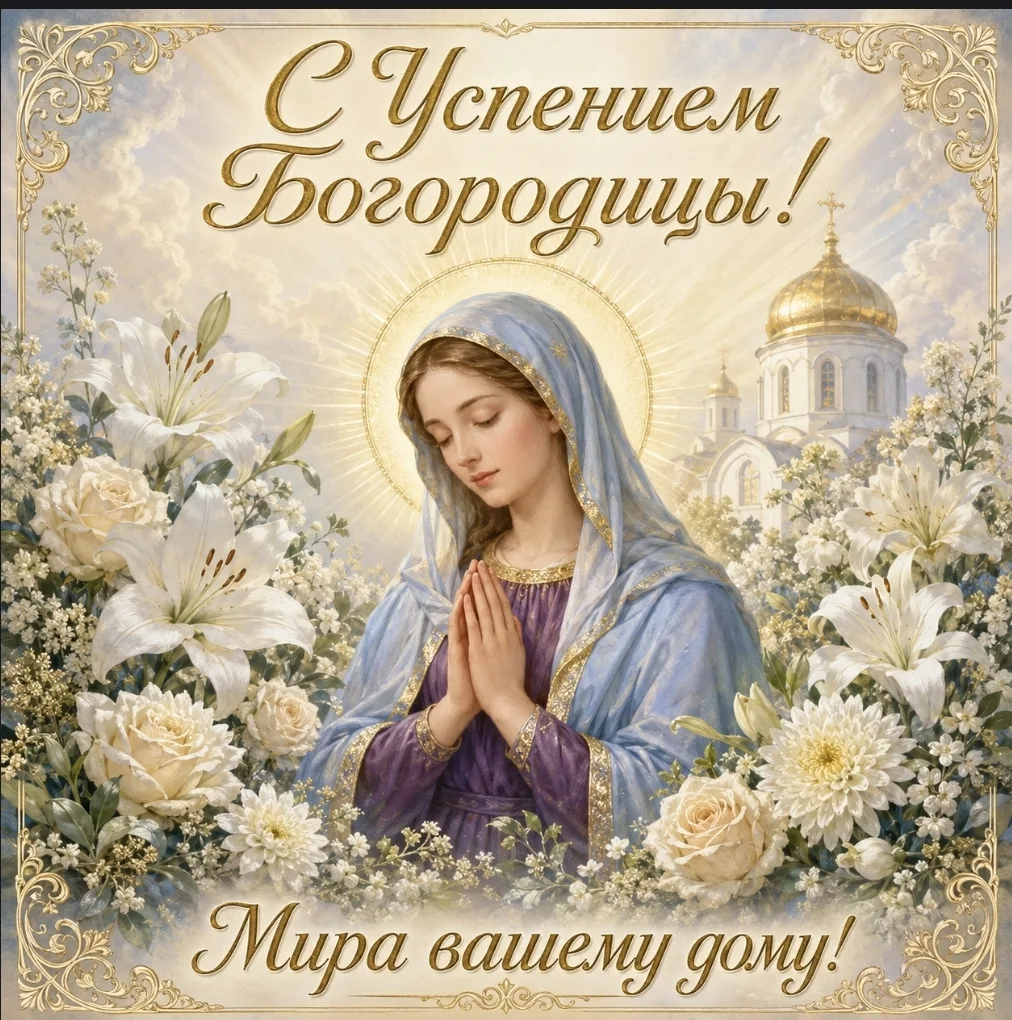 Дорогие мои! В этот светлый день Успения мы вспоминаем не кончину, а великое рождение в...