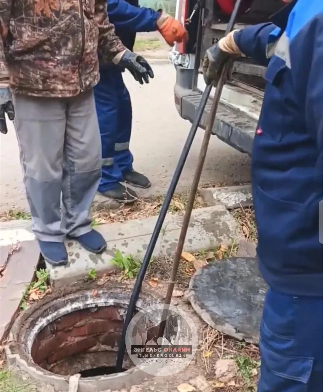 Работы на сетях водоотведения