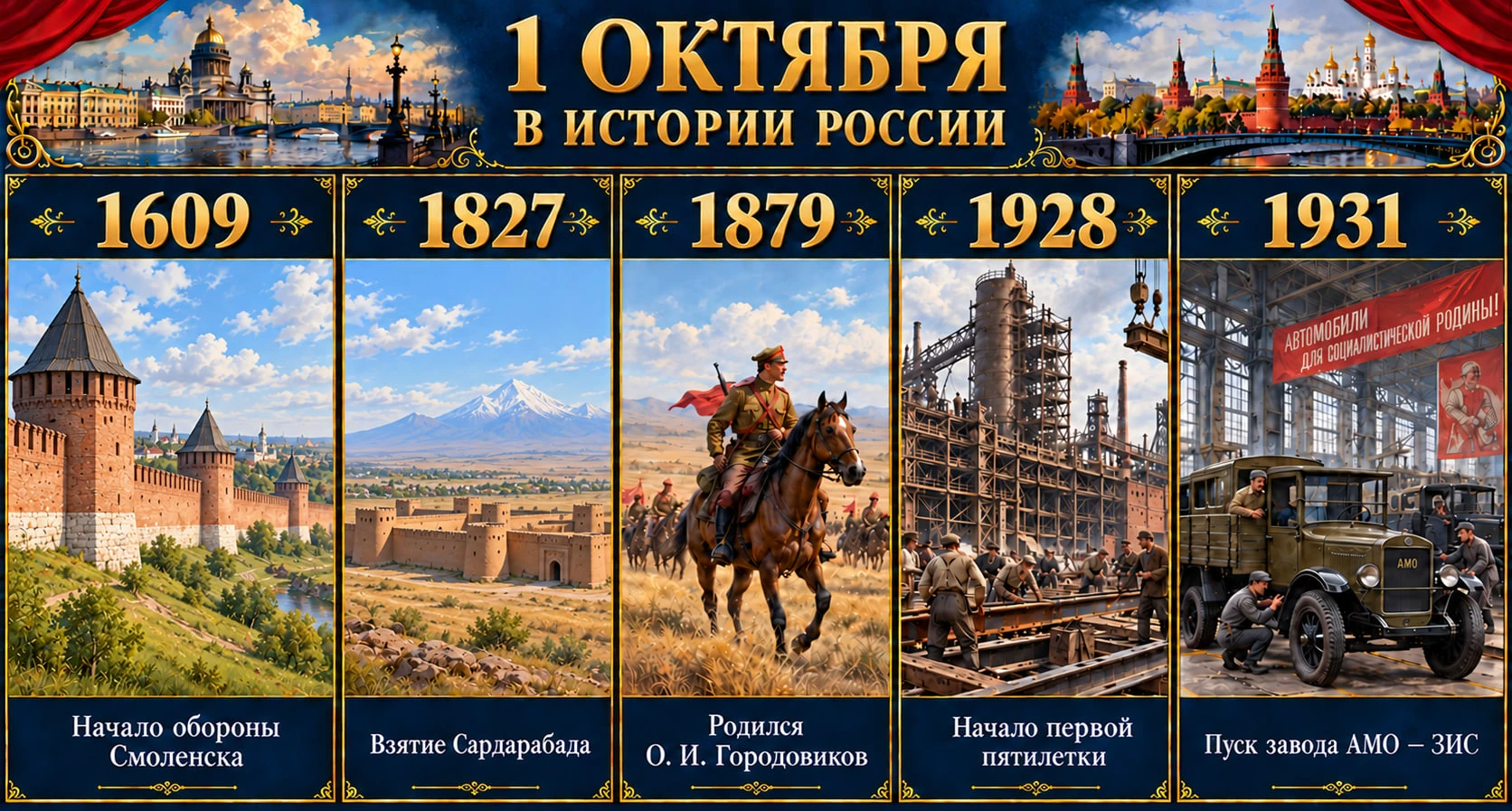 📜 1 октября в истории России