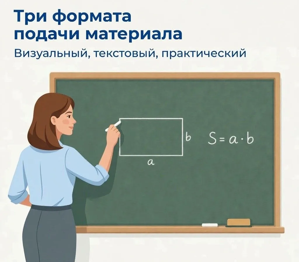 Разные форматы подачи материала на уроке