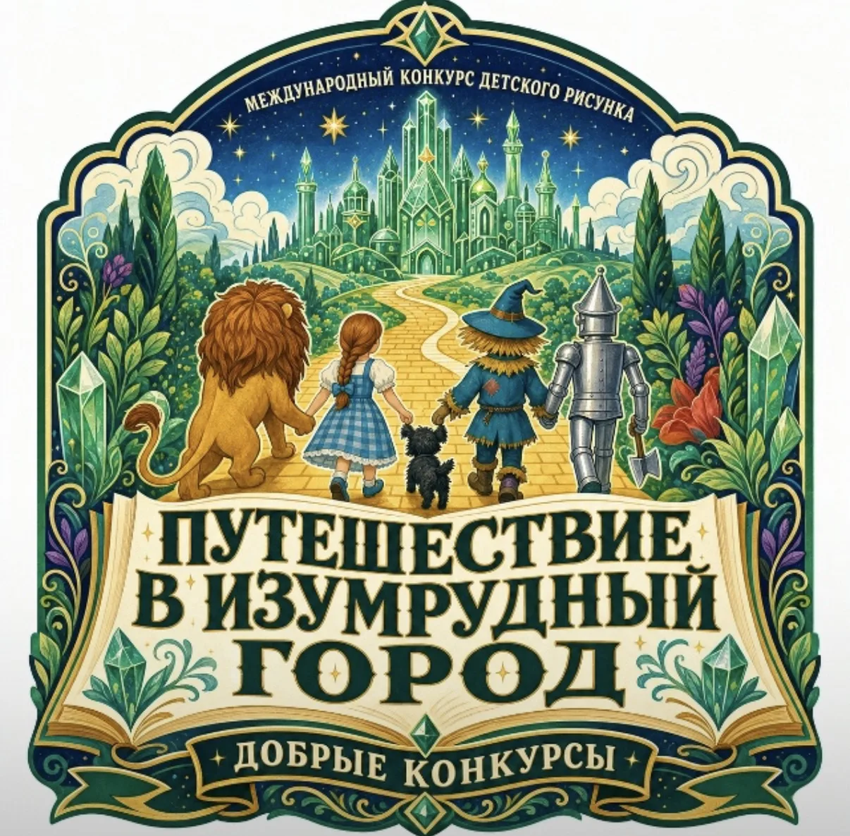 🌟 Стартовал Международный конкурс детского рисунка «Путешествие в Изумрудный город»! 🎨✨

 Друзья, 