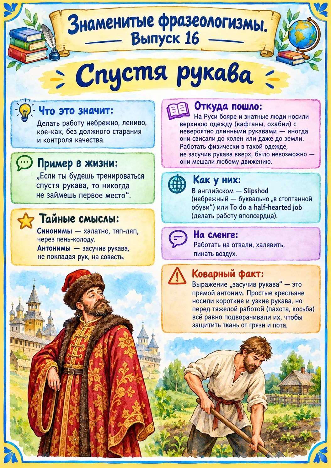 😃Знаменитые фразеологизмы⭐️