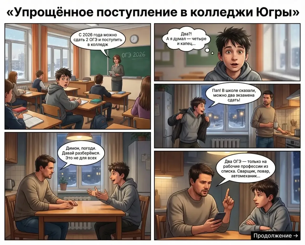 ⚡️Упрощённое поступление в колледжи Югры на рабочие профессии — что нужно знать выпускникам школ и и