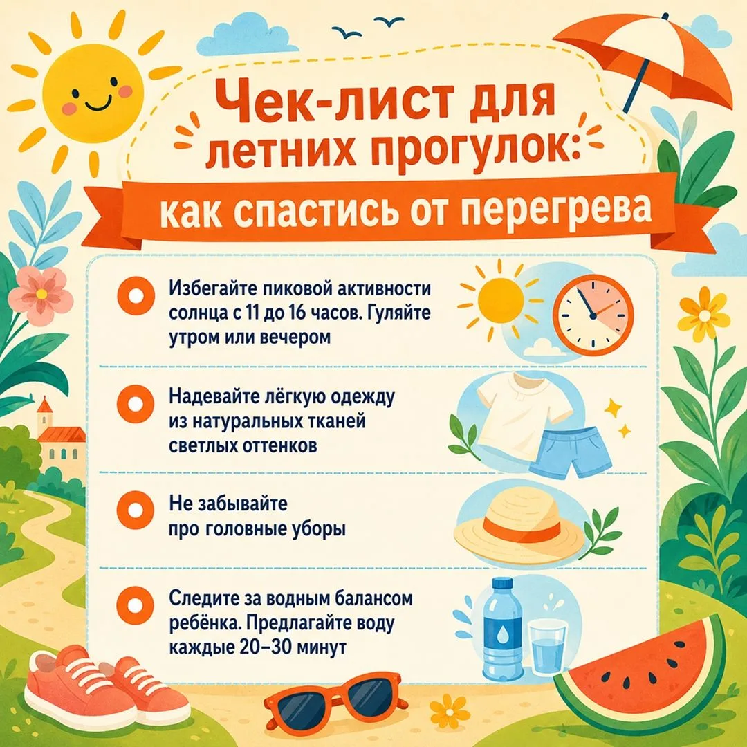 Летние прогулки — это здорово, но не стоит забывать о безопасности