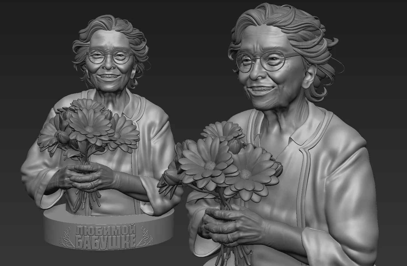 Работа Custom sculpture from a photo от нашего подписчика Totem

✏️ ZBrush, Blender, Scillful hands
