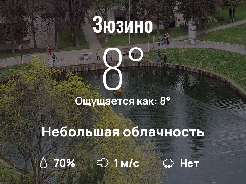 Что с погодой в Зюзино?