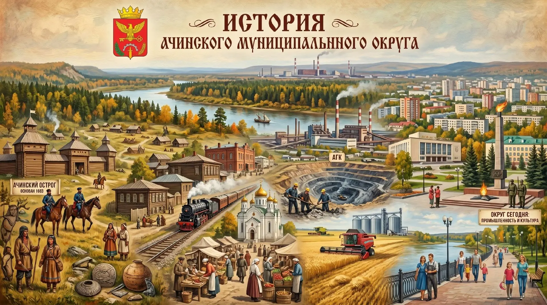 Имена в истории Земли Ачинской: от древности до наших дней
Каждое место на карте уникально, но по-на