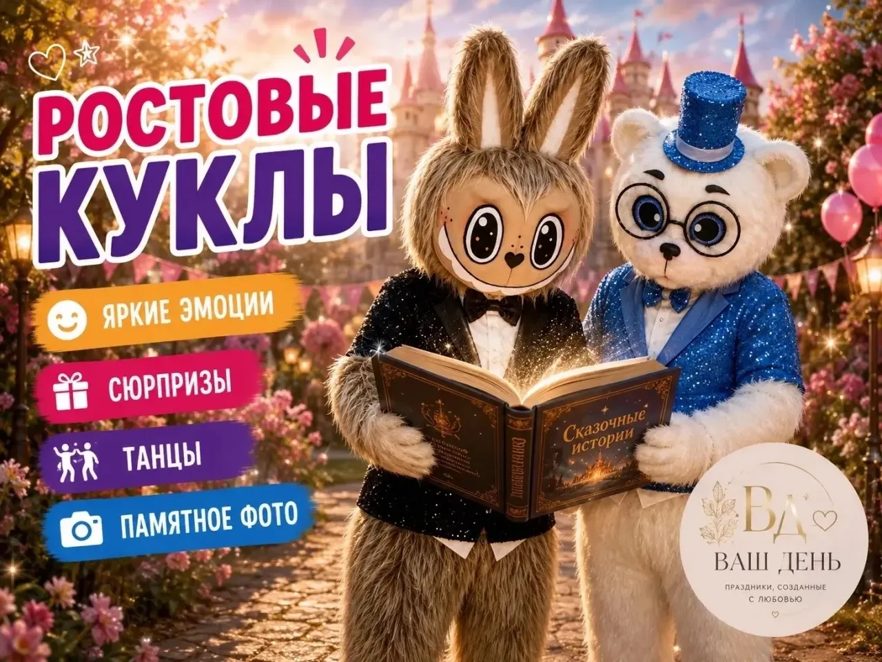 Приглашаем детей на бесплатную праздничную программу 28 августа в 17 ч в ДК!