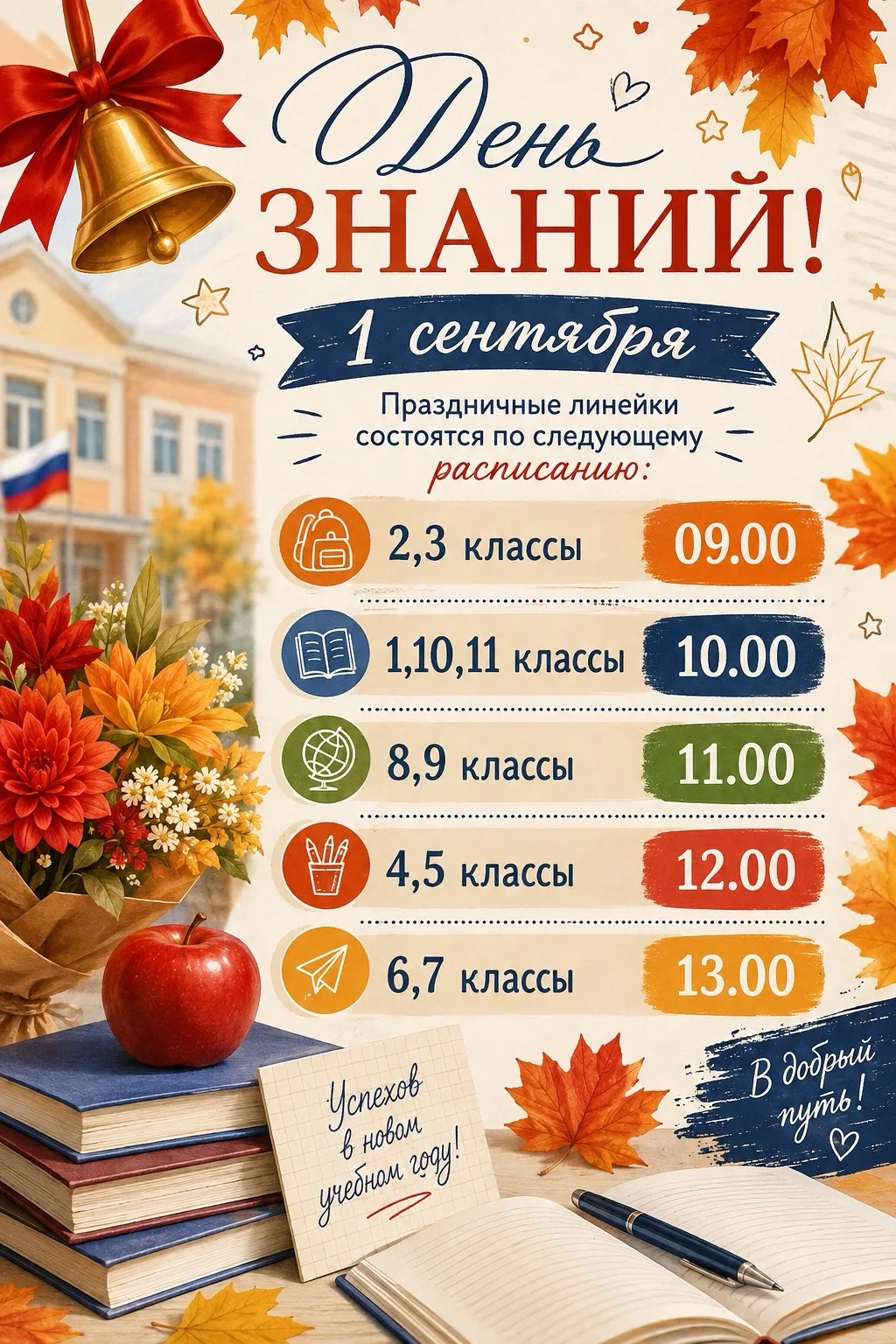 Совсем скоро наша школа вновь наполнится детским смехом, радостными встречами и праздни...