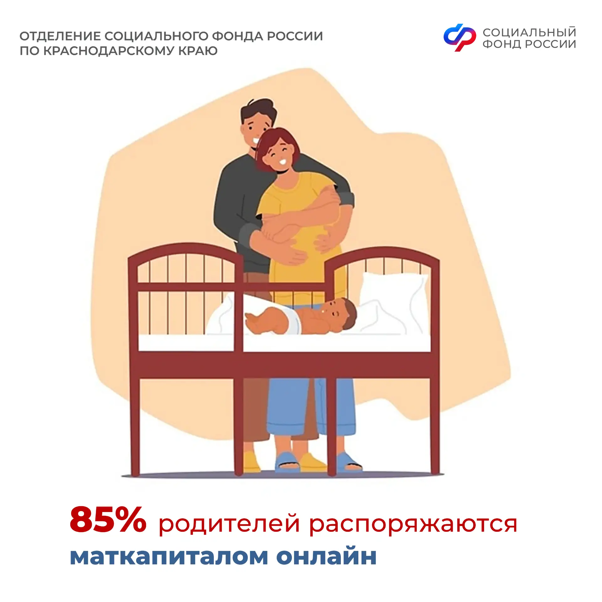 ✅ Большинство родителей распоряжается материнским капиталом от Отделения Соцфонда по Краснодарскому 