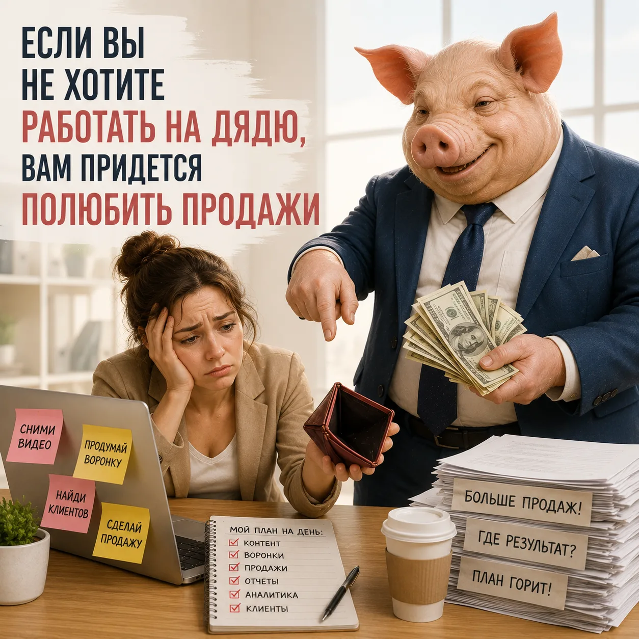 Если вы не хотите работать на дядю, вам придется полюбить продажи