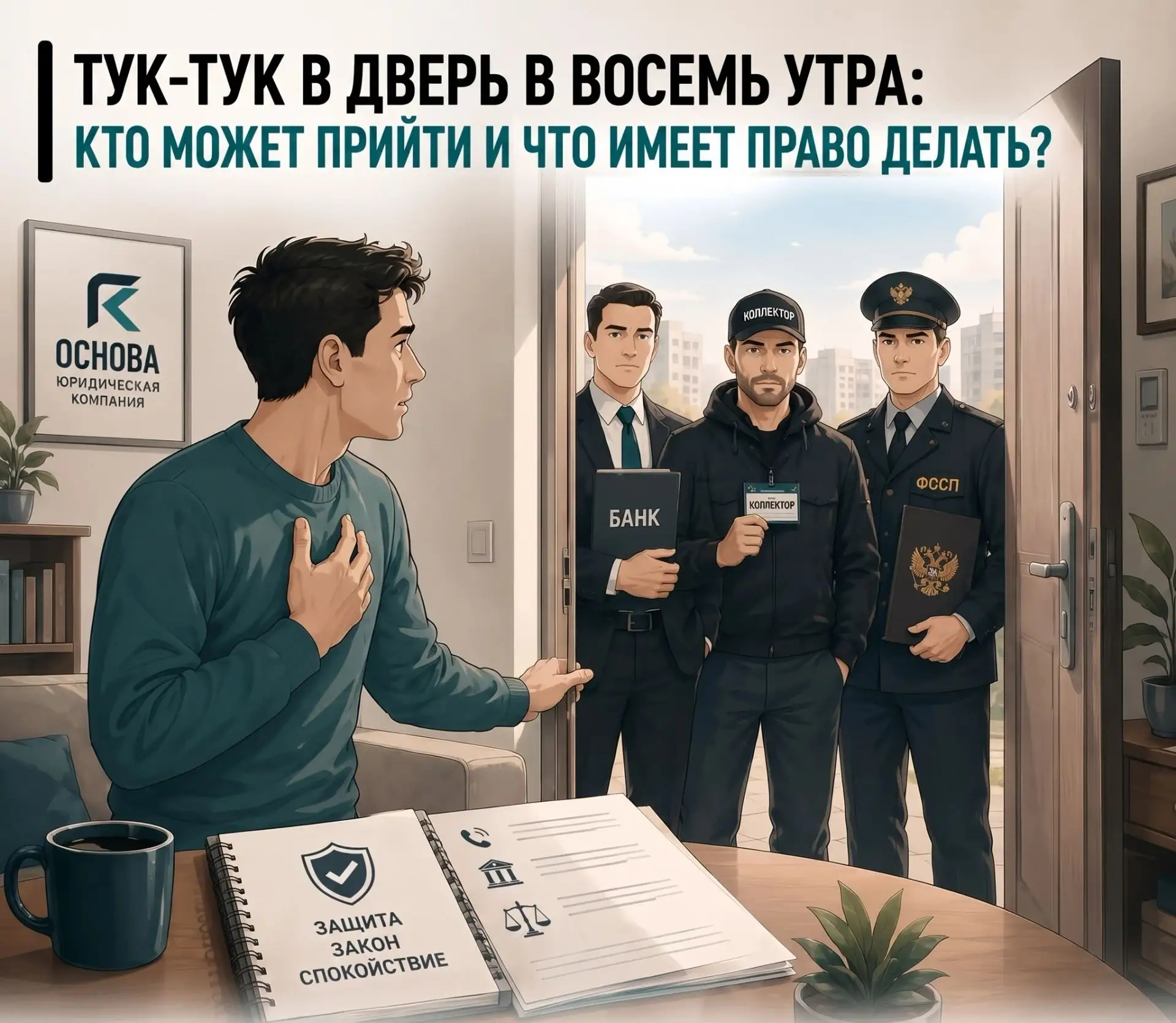 Тук-тук в дверь в восемь утра. Сердце моментально уходит в пятки, а в голове проносится...