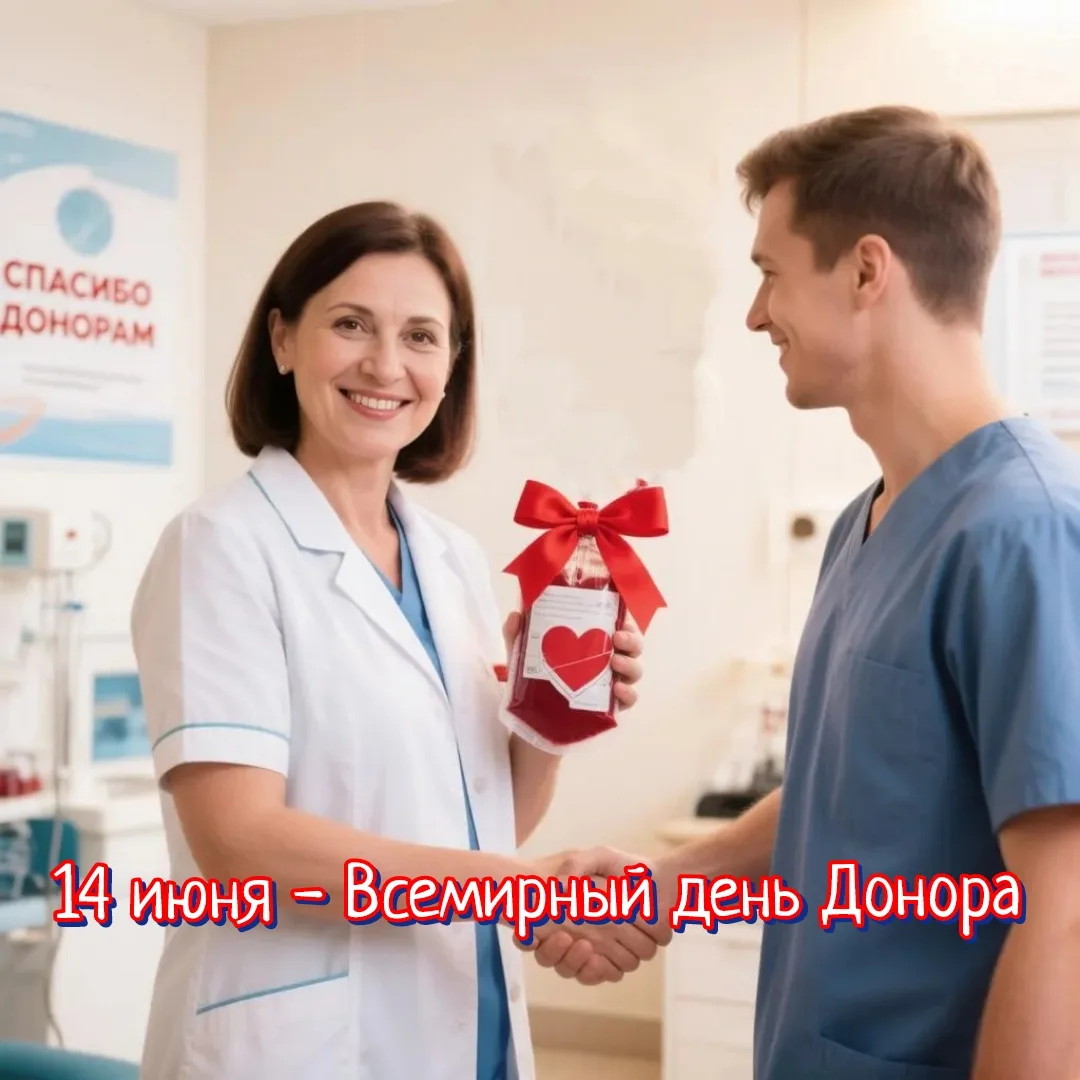 14 июня — Всемирный день донора крови! 🩸

В этот день мы говорим спасибо каждому, кто однажды приня