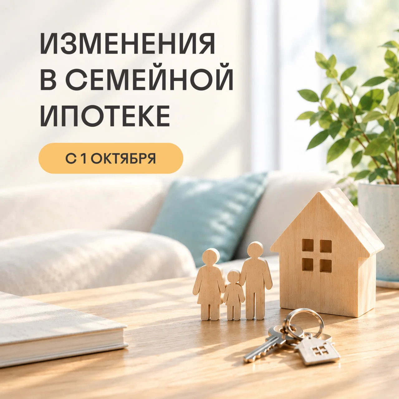 ❗️Семейная ипотека меняется с 1 октября