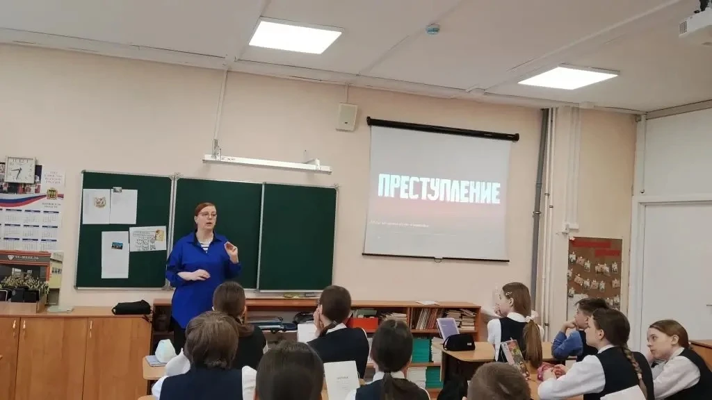 Сегодня в лицее состоялся важный разговор. Старший оперуполномоченный Центра противодей...
