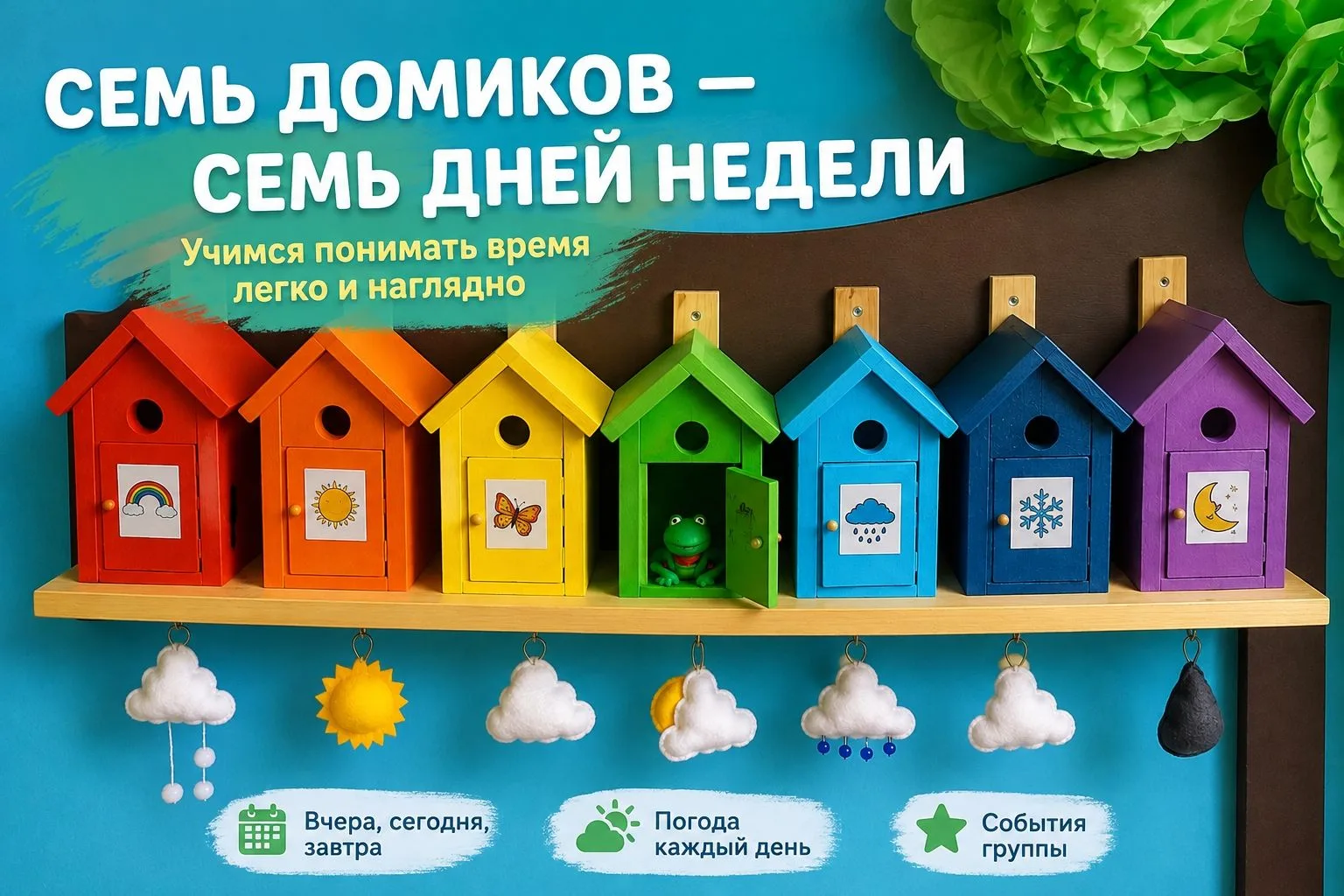 ☀СЕМЬ ДОМИКОВ - СЕМЬ ДНЕЙ НЕДЕЛИ☀