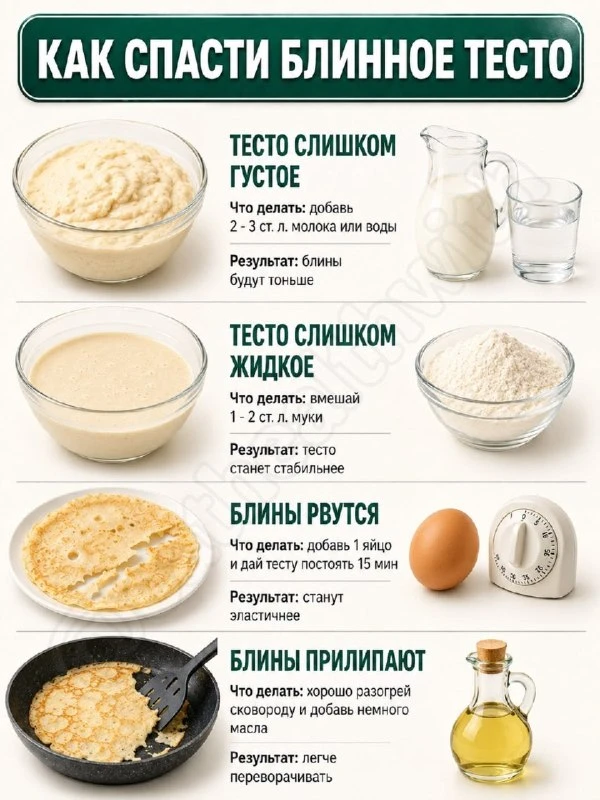 🥞 Полезные лайфхаки с блинами