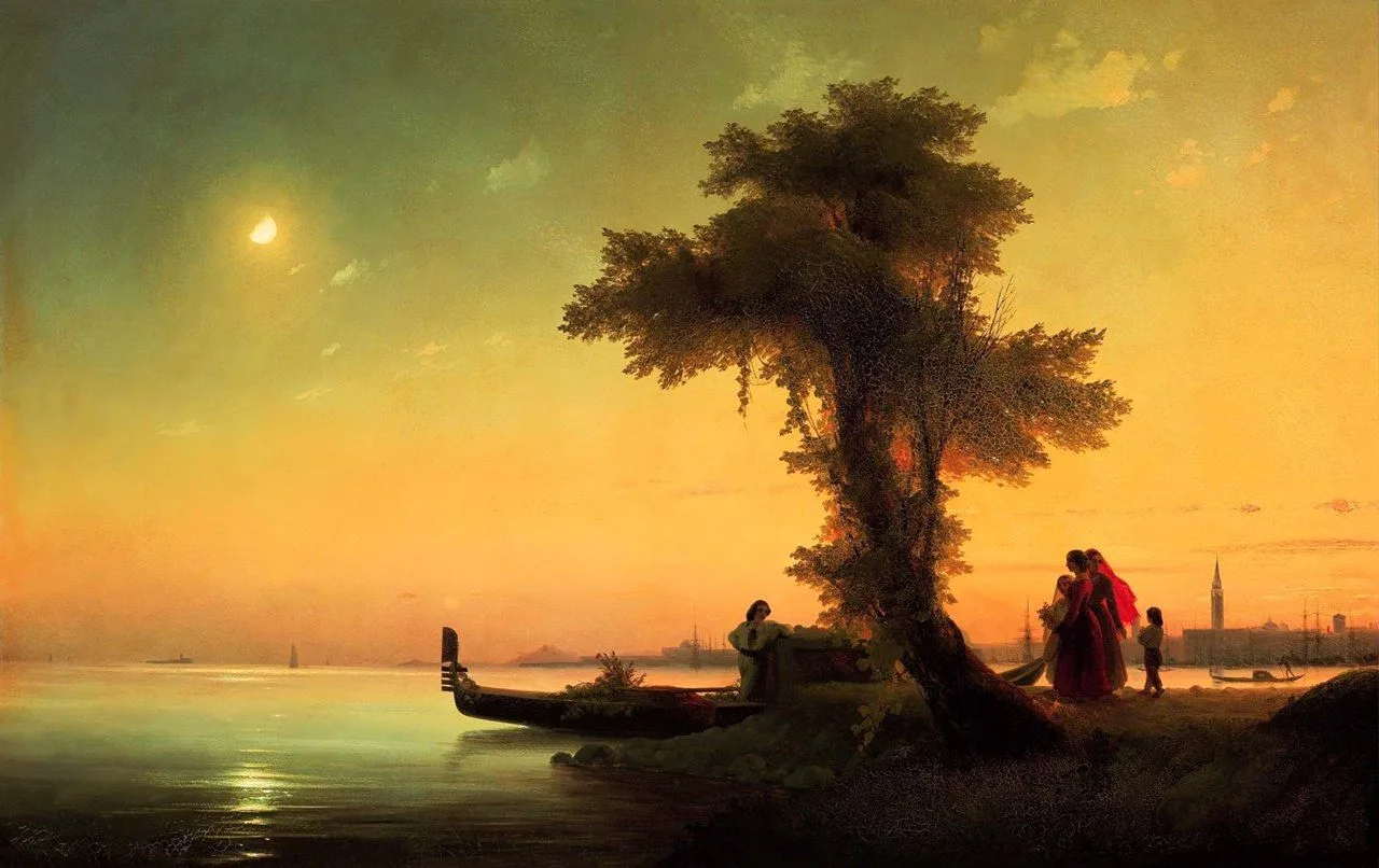 «Вид на венецианскую лагуну», 1841.