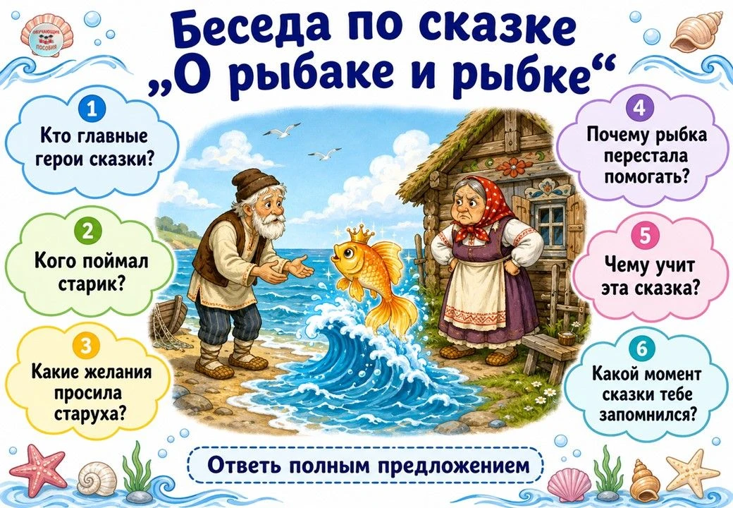 🐟 ПО РЕЗУЛЬТАТАМ ГОЛОСОВАНИЯ ПОБЕДИЛА СКАЗКА О РЫБАКЕ И РЫБКЕ!