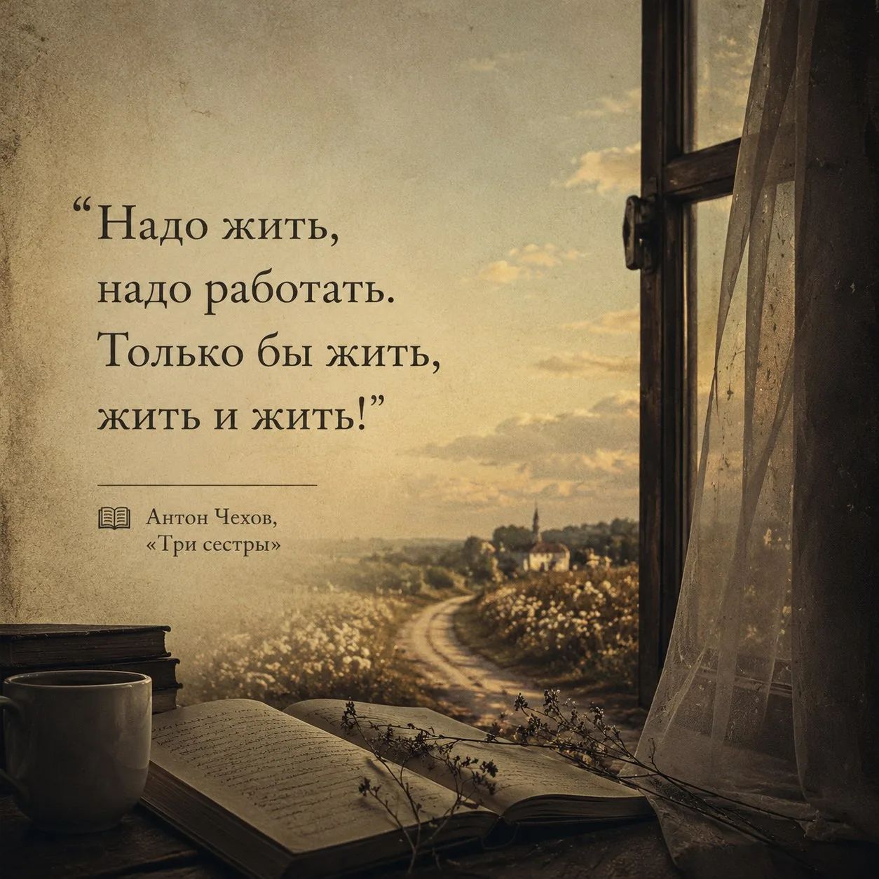 Надо жить, надо работать. Только бы жить, жить и жить!

 📚 Антон Чехов, «Три сестры»

#мотивация #ц