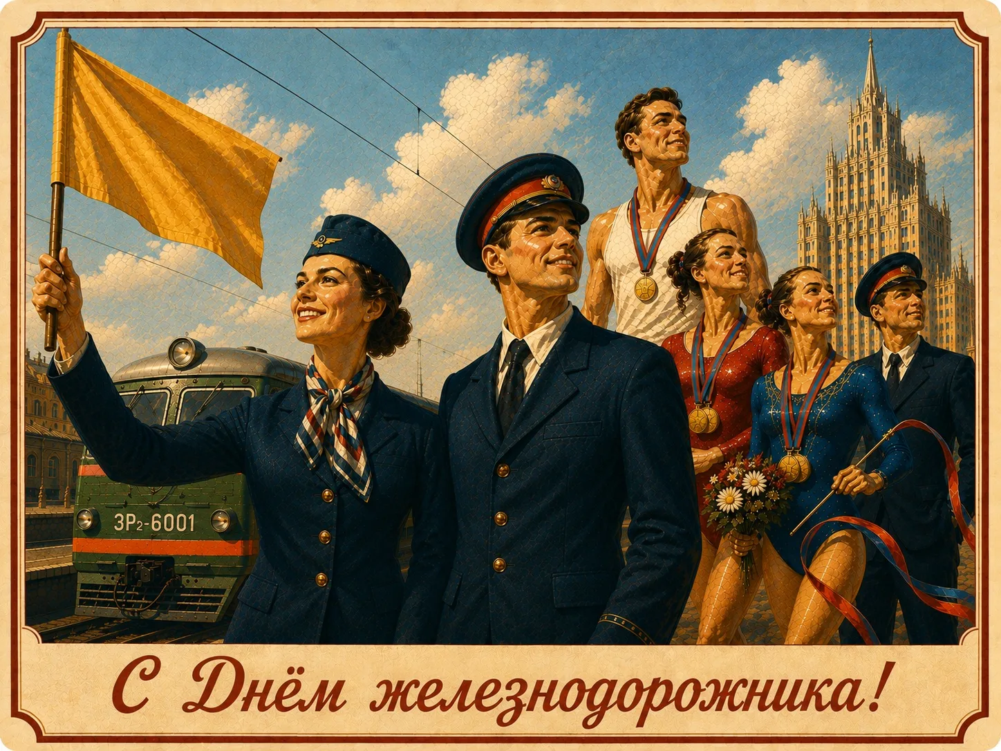 🎈Федерация гимнастики России поздравляет с Днём железнодорожника!